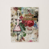 Vintage Alice im Wunderland Puzzle (Vertikal)