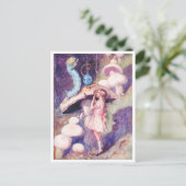 Vintage Alice im Wunderland Raupe Postkarte (Stehend Vorderseite)
