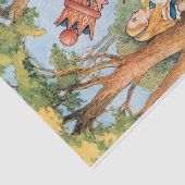 Vintage Alice im Wunderland Red Queen Decoupage Seidenpapier (Ausschnitt)