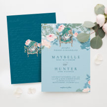 Vintage Alice im Wunderland Rosenhochzeit