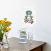 Vintage Alice im Wunderland Royal Queen Florals Foliendrucke (Ablage(Küche))