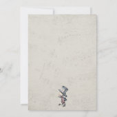 Vintage Alice im Wunderland Save the Date (Rückseite)