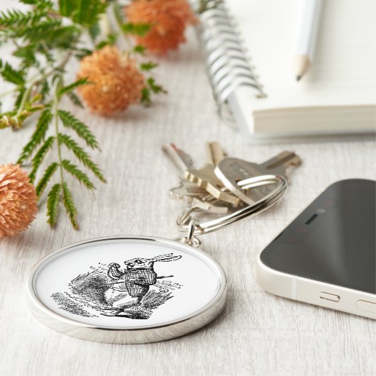 Vintage Alice im Wunderland Schlüsselanhänger (Seite)