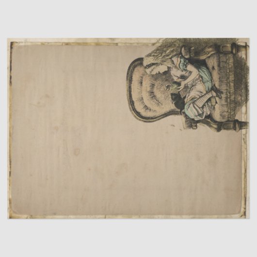 Vintage Alice im Wunderland Seidenpapier (Vorderseite)