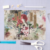 Vintage Alice im Wunderland  Seidenpapier (Handwerk)