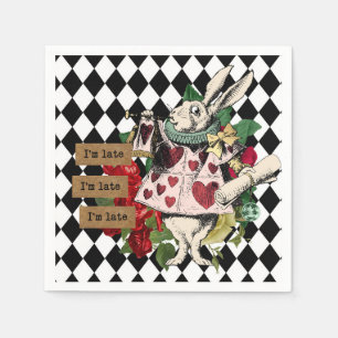 Vintage Alice im Wunderland Serviette