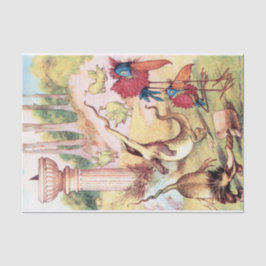 Vintage Alice im Wunderland Slithy Tove Decoupage Seidenpapier