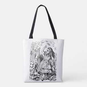Vintage Alice im Wunderland, Spielkarten fliegen Tasche