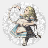 VINTAGE ALICE IM WUNDERLAND STICKER (Vorderseite)