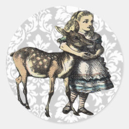 VINTAGE ALICE IM WUNDERLAND STICKER