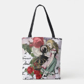 Vintage Alice im Wunderland Tasche (Rückseite)