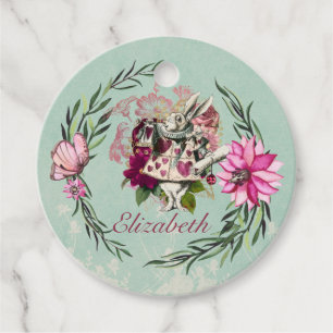 Vintage Alice im Wunderland Tee Party Benutzerdefi Geschenkanhänger