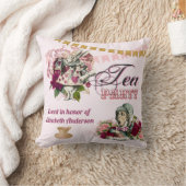 Vintage Alice im Wunderland Tee Party Benutzerdefi Kissen (Decke)