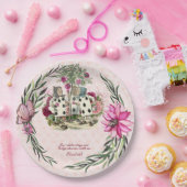 Vintage Alice im Wunderland Tee Party Benutzerdefi Pappteller (Party)