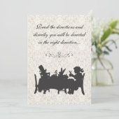 Vintage Alice im Wunderland Tee Party Geburtstag Einladung (Stehend Vorderseite)