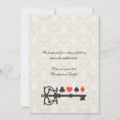 Vintage Alice im Wunderland Tee Party Geburtstag Einladung (Rückseite)