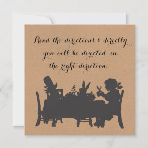 Vintage Alice im Wunderland Tee Party Geburtstag Einladung