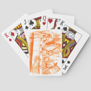 Vintage Alice im Wunderland Tee Party Spielkarten