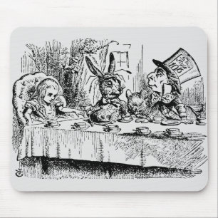 Vintage Alice im Wunderland, Tee-Party-Szene Mousepad