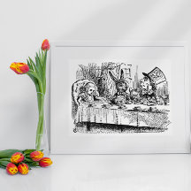 Vintage Alice im Wunderland, Tee-Party-Szene