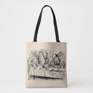 Vintage Alice im Wunderland, Tee-Party-Szene Tasche