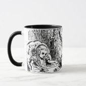 Vintage Alice im Wunderland, Tee-Party-Szene Tasse (Links)