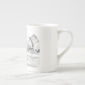 Vintage Alice im Wunderland Tee Party Tasse (Rechts)