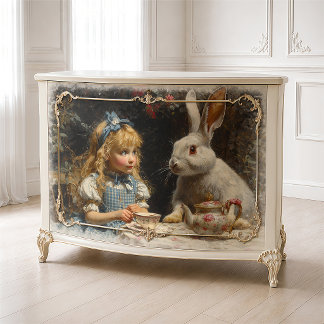 Vintage-Alice-im-Wunderland-Teegesellschaft-Fine-A Seidenpapier