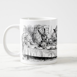 Vintage Alice im Wunderland, Teepartyszene Jumbo-Tasse