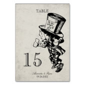 Vintage Alice im Wunderland Tischnummer (Vorderseite)