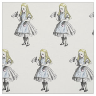 Vintage-Alice-im-Wunderland-Trink-mich-Stoff Stoff