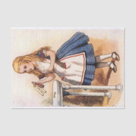 Vintage Alice im Wunderland trinken Seidenpapier