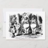 Vintage Alice im Wunderland, Tweedledum Tweedledee (Vorderseite)