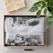 Vintage Alice im Wunderland, Tweedledum Tweedledee Seidenpapier (Geschenk)