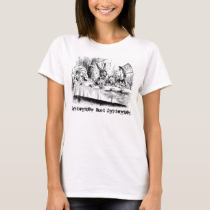Vintage-Alice-im-Wunderland- Verrückte-Teeparty T-Shirt