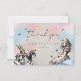 Vintage Alice im Wunderland Vielen Dank Dankeskarte