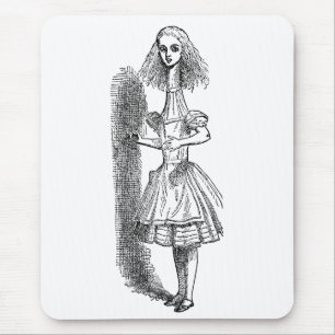 Vintage Alice im Wunderland von Tenniel Mousepad