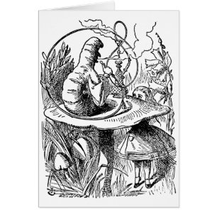 Vintage Alice im Wunderland Wasserpfeife Raupe