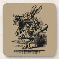Vintage-Alice-im-Wunderland-Weißer-Hase-als-Herold