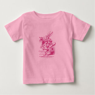 Vintage-Alice-im-Wunderland-Weißer-Hase Baby T-shirt