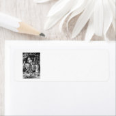 Vintage Alice im Wunderland Weißer Ritter am Pferd (Insitu)