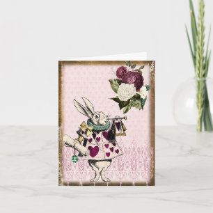 Vintage Alice im Wunderland Weißes Kaninchen