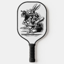 Vintage Alice im Wunderland Weißes Kaninchen als H Pickleball Schläger