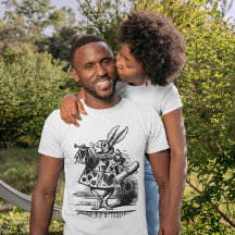 Vintage Alice im Wunderland Weißes Kaninchen als H