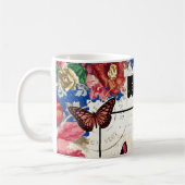 Vintage Alice im Wunderland Weißes Kaninchen Kaffeetasse (Links)