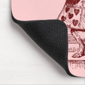 Vintage Alice im Wunderland Weißes Kaninchen Mousepad (Ecke)