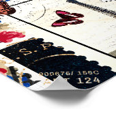 Vintage Alice im Wunderland Weißes Kaninchen Poster (Ecke)