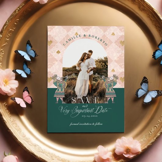 Vintage Alice im Wunderland Wichtiges Foto Save The Date