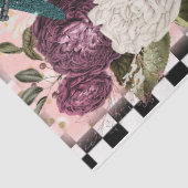 Vintage Alice im Wunderland Wurm-Rose Seidenpapier (Ausschnitt)