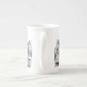 Vintage Alice im Wunderland-wütendes Porzellantasse (Rückseite)